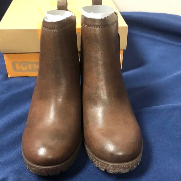 COPY - Korks Elsie brown ankle boots New with box size 8.5, - Picture 1 of 7